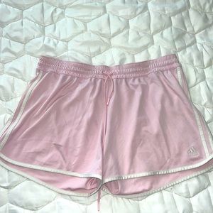 Size XL adidas pink & white athletic shorts